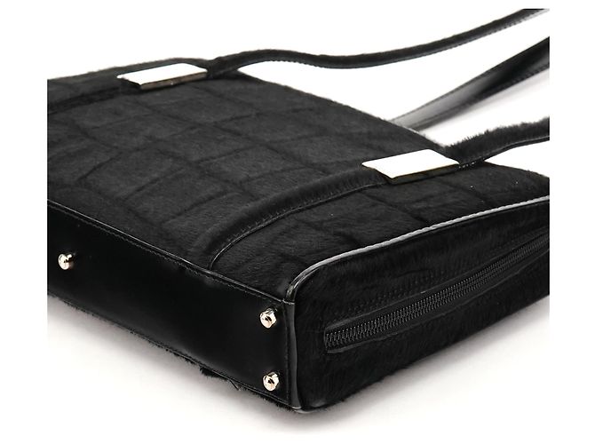 Gucci 000 2058 Borsa Tote in pelle di vitello nera effetto coccodrillo - vista 9
