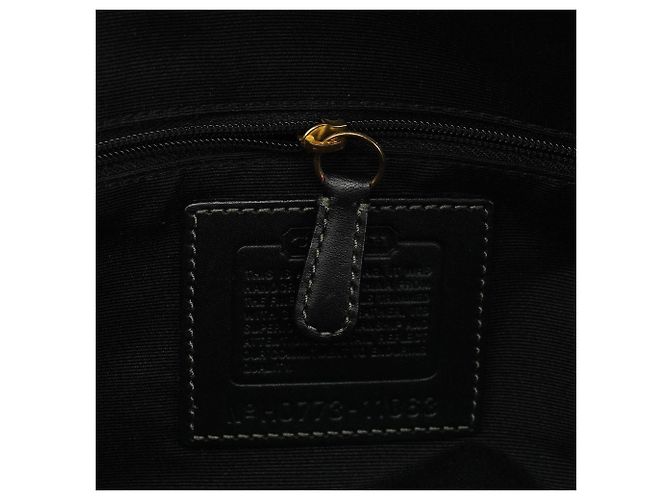 Coach 11063 Borsa Tote Turnlock in tela Signature nera - vista 13
