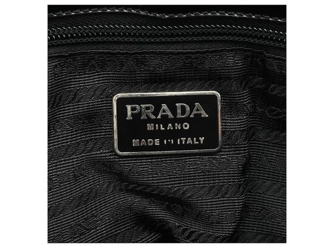 Prada Borsa Tote Sport 1995 in Spazzolato Nero - vista 10