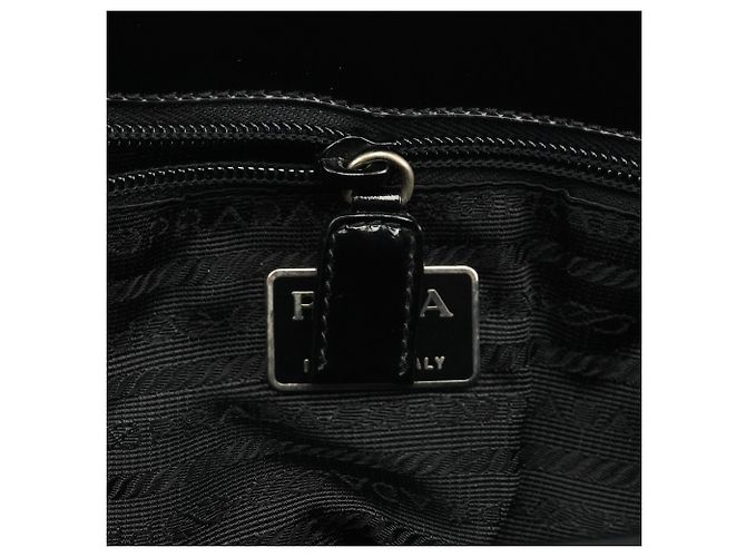 Prada Borsa Tote Sport 1995 in Spazzolato Nero - vista 11