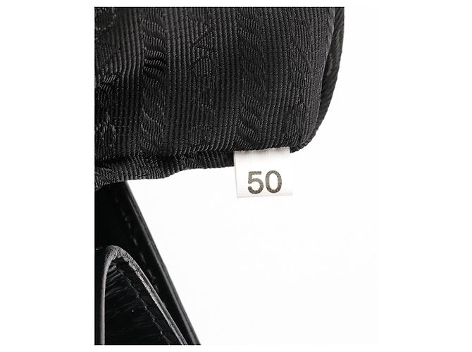 Prada Borsa Tote Sport 1995 in Spazzolato Nero - vista 12