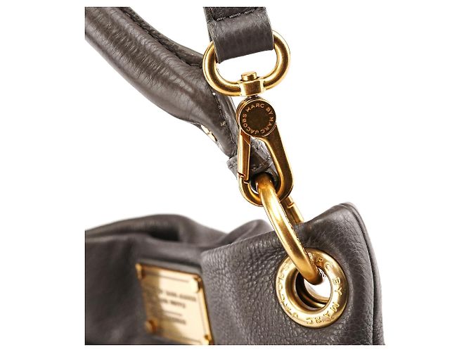 Marc by Marc Jacobs Borsa Hobo 2-Way Classic Q Hillier in pelle grigia - vista 10