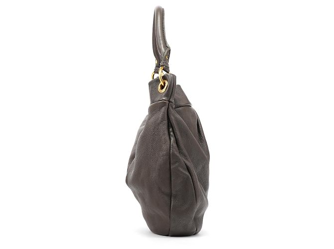 Marc by Marc Jacobs Borsa Hobo 2-Way Classic Q Hillier in pelle grigia - vista 2