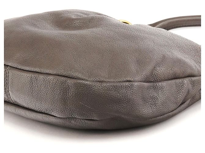 Marc by Marc Jacobs Borsa Hobo 2-Way Classic Q Hillier in pelle grigia - vista 8