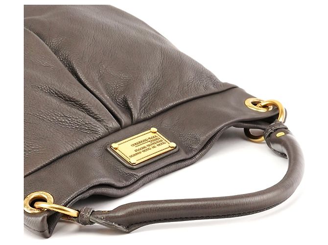 Marc by Marc Jacobs Borsa Hobo 2-Way Classic Q Hillier in pelle grigia - vista 9