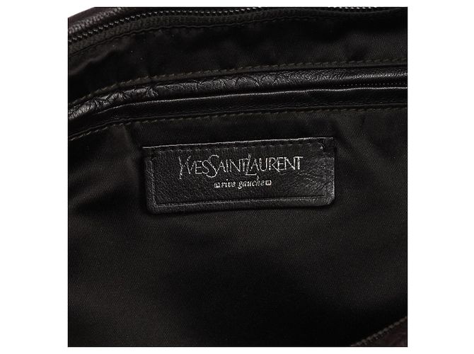 Yves Saint Laurent Borsa a tracolla Hobo Mombasa in pelle marrone scuro - vista 14