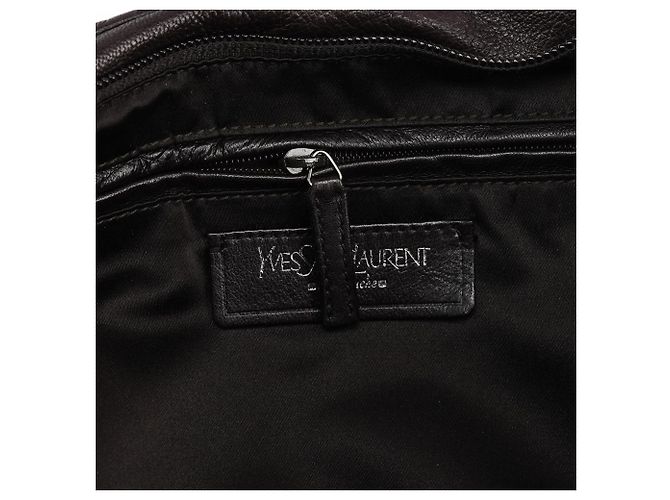 Yves Saint Laurent Borsa a tracolla Hobo Mombasa in pelle marrone scuro - vista 15