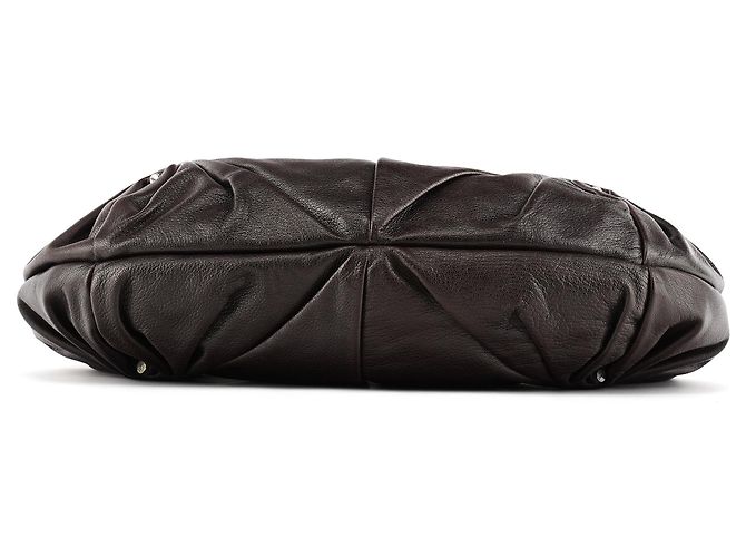 Yves Saint Laurent Borsa a tracolla Hobo Mombasa in pelle marrone scuro - vista 5