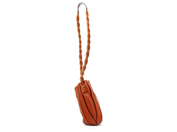Chloé Borsa a tracolla Helene in pelle marrone chiaro - vista 2