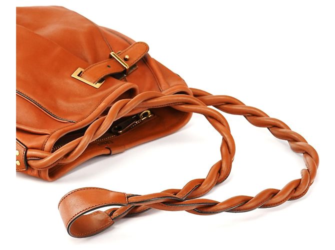 Chloé Borsa a tracolla Helene in pelle marrone chiaro - vista 8