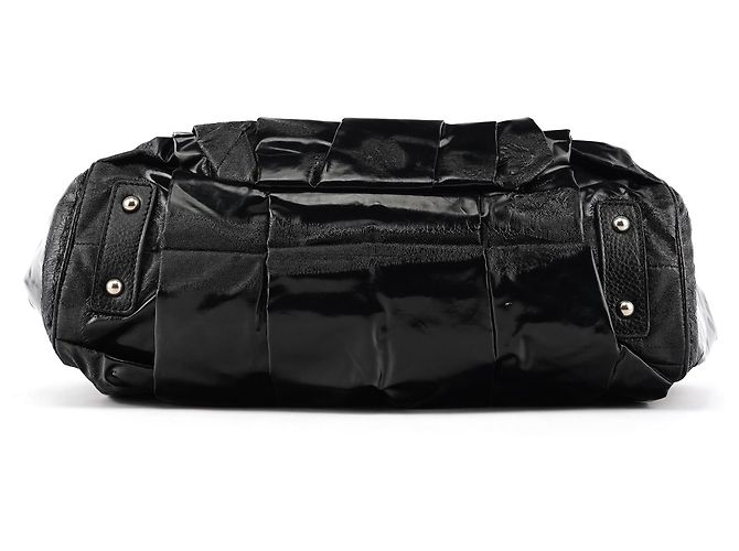 Marc Jacobs Borsa Stam 2-Way in pelle verniciata nera - vista 5