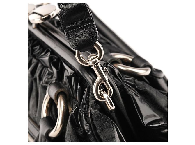 Marc Jacobs Borsa Stam 2-Way in pelle verniciata nera - vista 7
