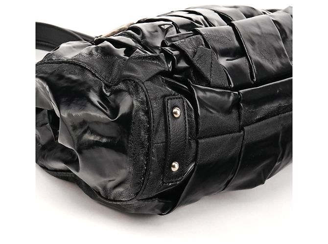 Marc Jacobs Borsa Stam 2-Way in pelle verniciata nera - vista 8