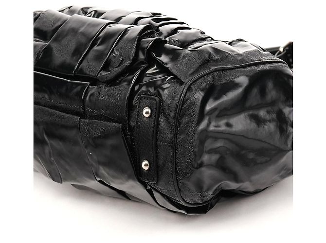 Marc Jacobs Borsa Stam 2-Way in pelle verniciata nera - vista 9