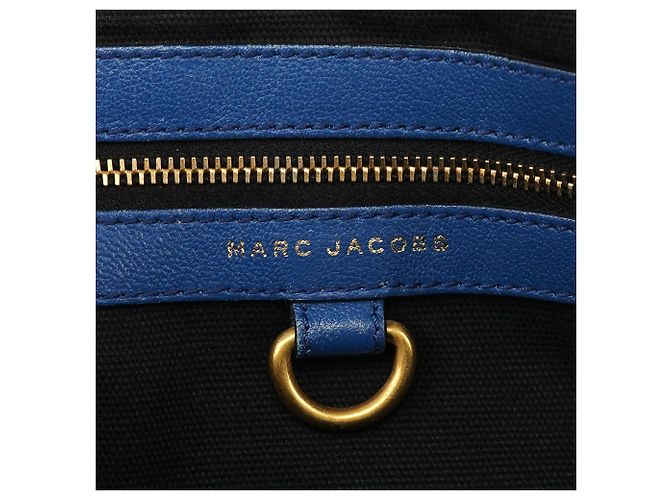 Marc Jacobs Borsa 2-Way Stam in pelle trapuntata blu - vista 12