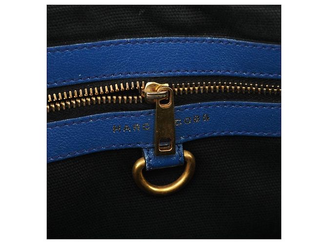 Marc Jacobs Borsa 2-Way Stam in pelle trapuntata blu - vista 13