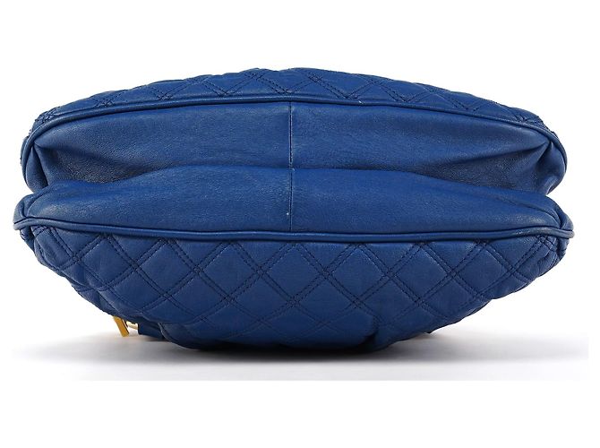 Marc Jacobs Borsa 2-Way Stam in pelle trapuntata blu - vista 5