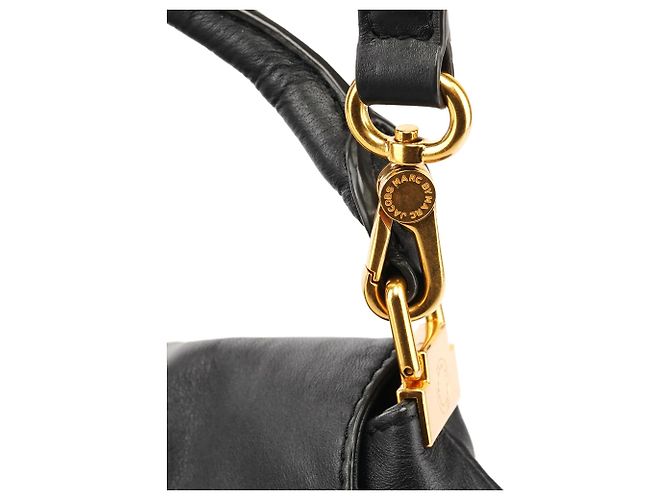 Marc by Marc Jacobs Borsa 2-Way in pelle nera con tasca e chiusura a rotazione - vista 10