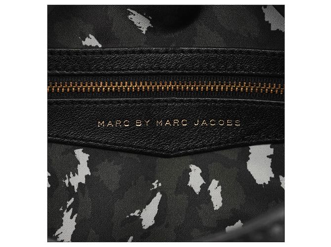 Marc by Marc Jacobs Borsa 2-Way in pelle nera con tasca e chiusura a rotazione - vista 11