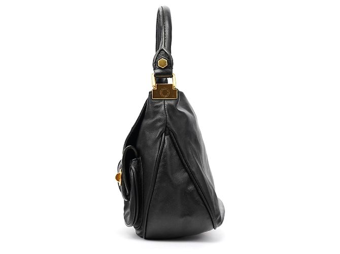 Marc by Marc Jacobs Borsa 2-Way in pelle nera con tasca e chiusura a rotazione - vista 2