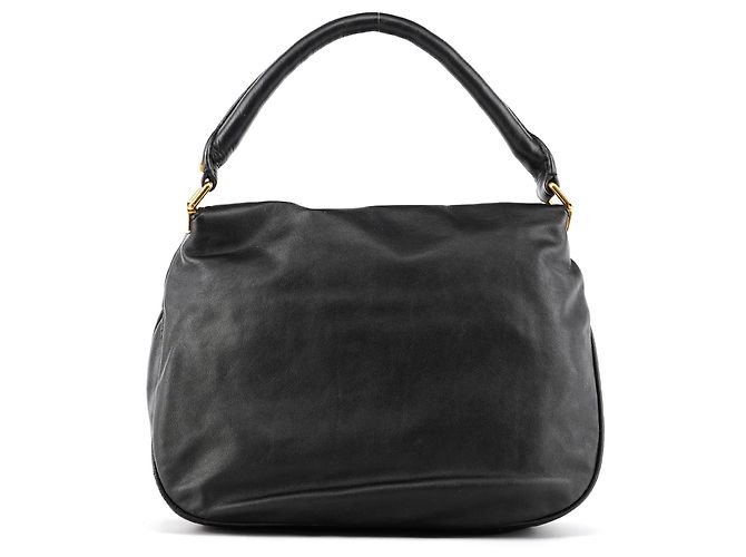 Marc by Marc Jacobs Borsa 2-Way in pelle nera con tasca e chiusura a rotazione - vista 3