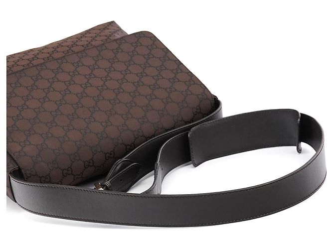 Gucci Borsa a tracolla 272351 Brown GG Canvas - vista 9