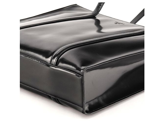 Prada Borsa Tote Sport 1995 in pelle spazzolato nera - vista 7