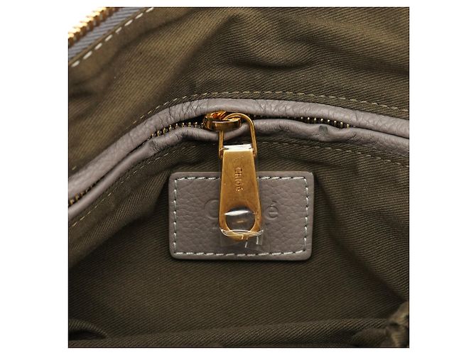 Chloé Borsa a tracolla 2-way Marcie in pelle grigia - vista 13
