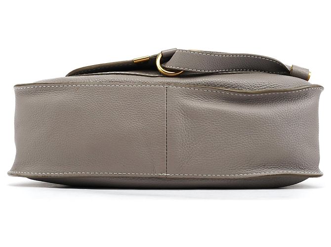 Chloé Borsa a tracolla 2-way Marcie in pelle grigia - vista 5
