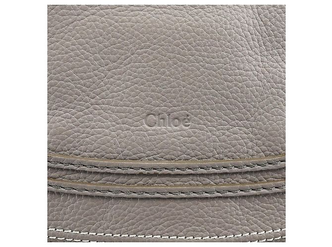 Chloé Borsa a tracolla 2-way Marcie in pelle grigia - vista 6