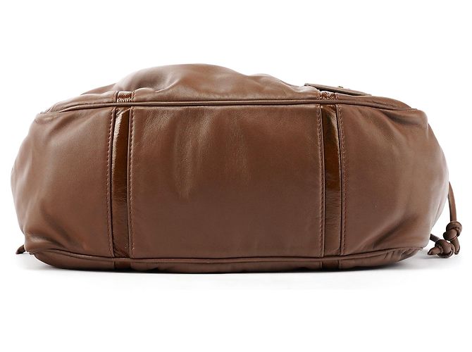 Loewe Borsa a tracolla Anagram in pelle nappa marrone chiaro - vista 4