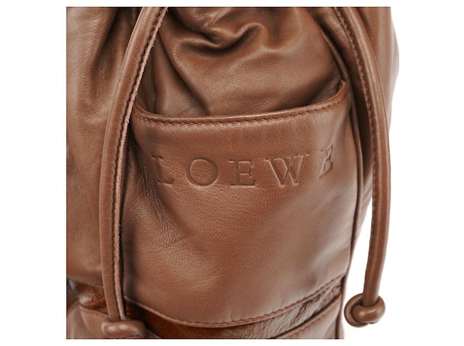 Loewe Borsa a tracolla Anagram in pelle nappa marrone chiaro - vista 6