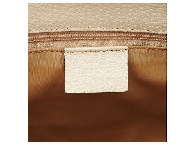 Gucci 002 1068 Borsa a tracolla Jackie in pelle Ivory - vista 11
