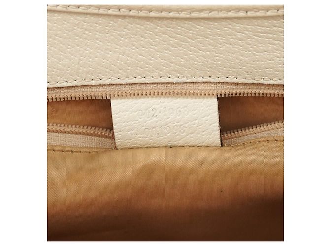 Gucci 002 1068 Borsa a tracolla Jackie in pelle Ivory - vista 13