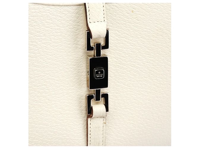 Gucci 002 1068 Borsa a tracolla Jackie in pelle Ivory - vista 5