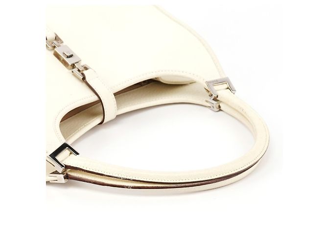 Gucci 002 1068 Borsa a tracolla Jackie in pelle Ivory - vista 9