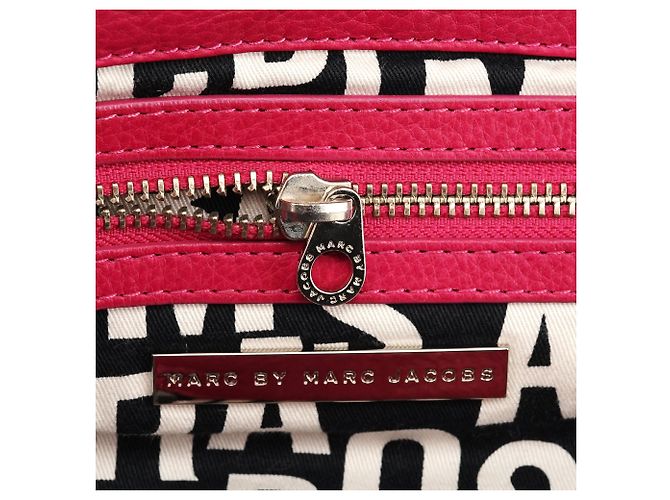 Marc by Marc Jacobs Borsa Tote Totally Turnlock in pelle rosa - vista 11