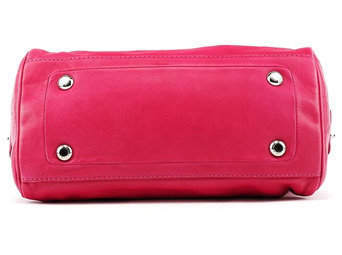 Marc by Marc Jacobs Borsa Tote Totally Turnlock in pelle rosa - vista 5