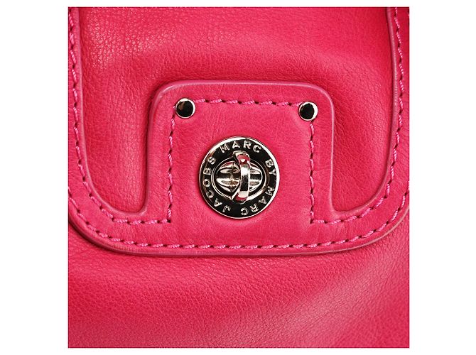Marc by Marc Jacobs Borsa Tote Totally Turnlock in pelle rosa - vista 6