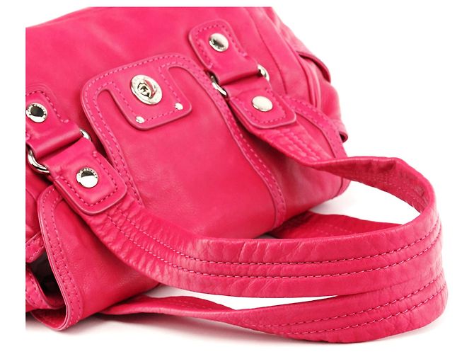 Marc by Marc Jacobs Borsa Tote Totally Turnlock in pelle rosa - vista 9