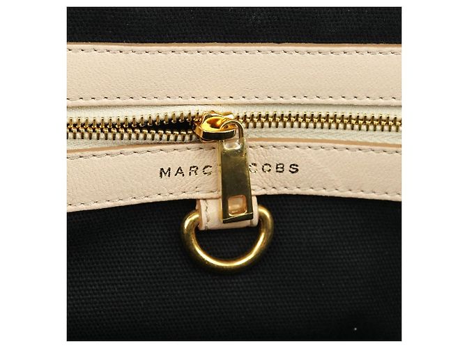 Marc Jacobs Mini mala 2-way Stam em pele acolchoada marfim - vista 14