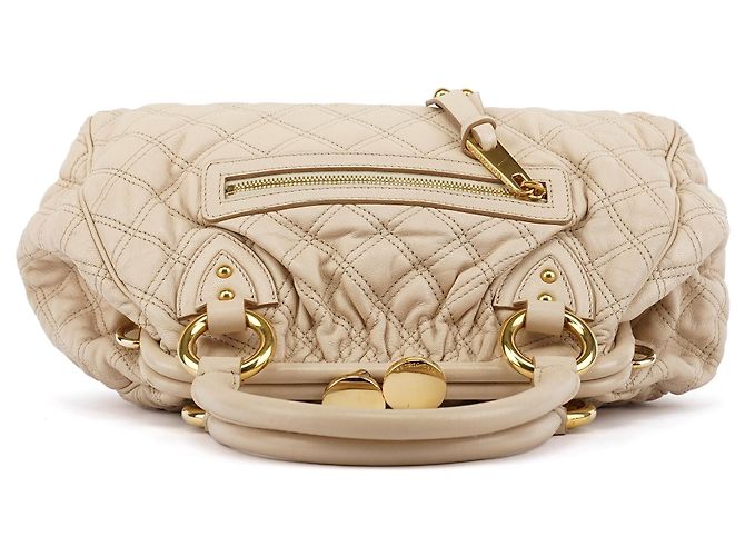 Marc Jacobs Mini mala 2-way Stam em pele acolchoada marfim - vista 4
