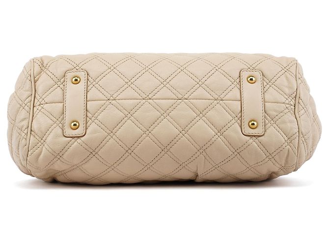 Marc Jacobs Mini mala 2-way Stam em pele acolchoada marfim - vista 5