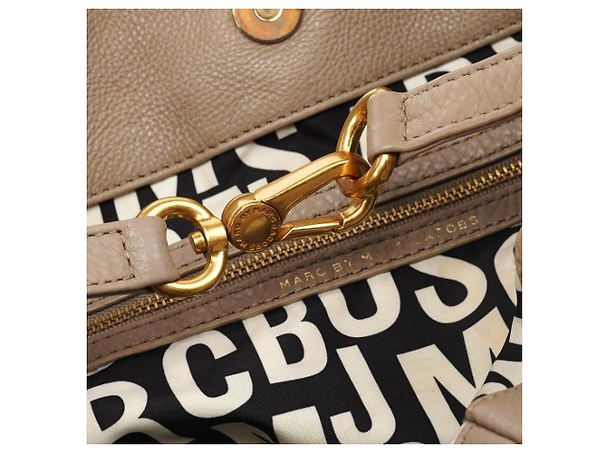 Marc by Marc Jacobs Borsa 2-Way Classic Q Fran in pelle Greige - vista 11