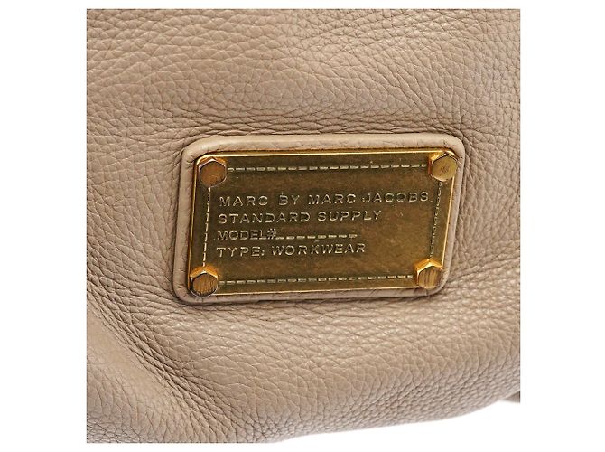 Marc by Marc Jacobs Borsa 2-Way Classic Q Fran in pelle Greige - vista 6