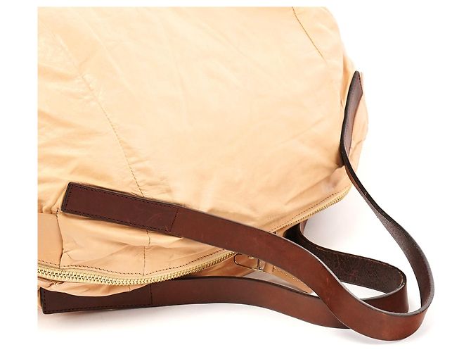 Céline Borsa Pillow in pelle Nappa beige - vista 10