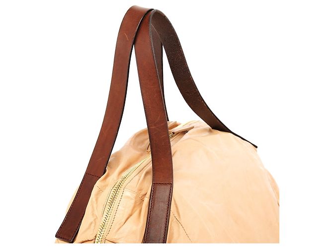 Céline Borsa Pillow in pelle Nappa beige - vista 11