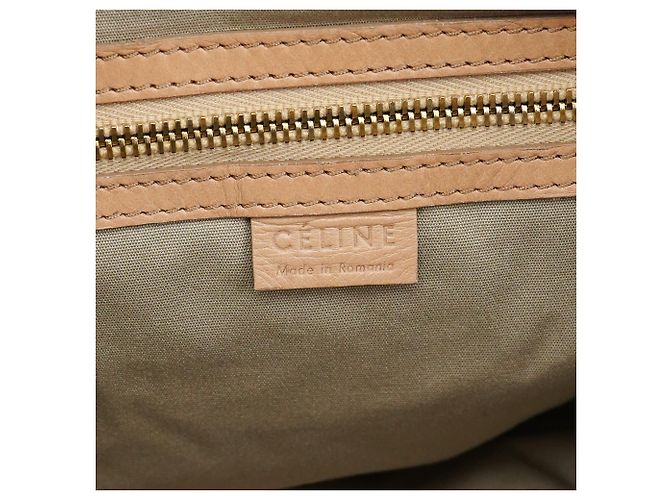 Céline Borsa Pillow in pelle Nappa beige - vista 12