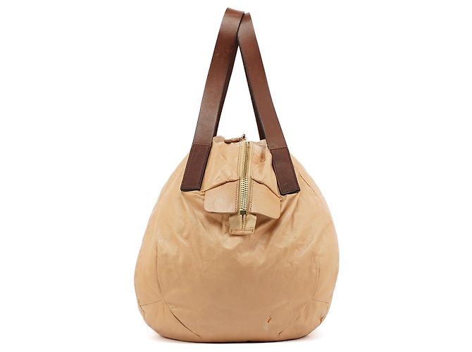 Céline Borsa Pillow in pelle Nappa beige - vista 2
