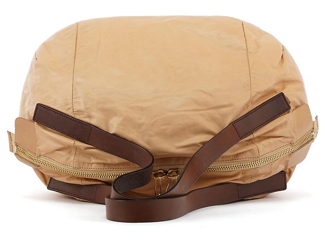 Céline Borsa Pillow in pelle Nappa beige - vista 4